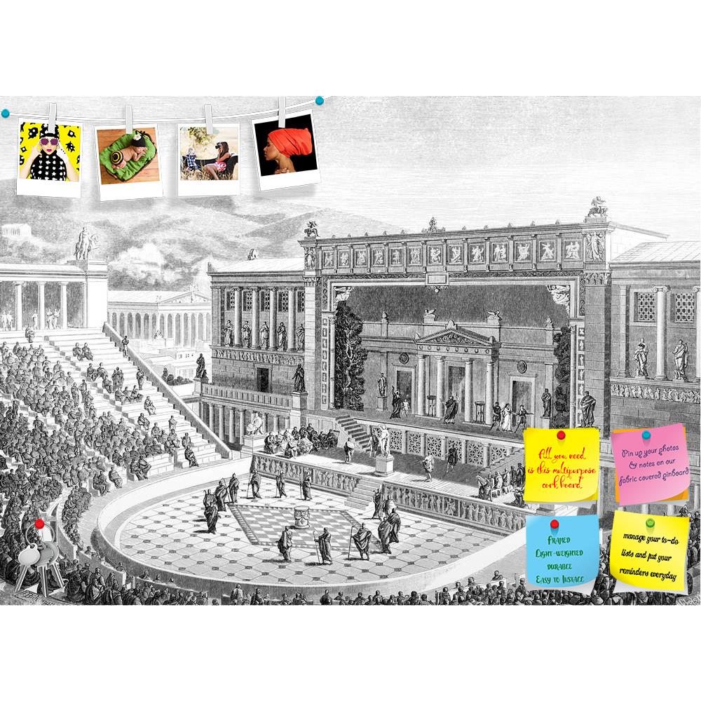 ArtzFolio Victorian Art Of The Theatre Of Dionysos At Athens Printed Bulletin Board Notice Pin Board Soft Board | Frameless-Bulletin Boards Frameless-AZSAO42503900BLB_FL_L-Image Code 5005013 Vishnu Image Folio Pvt Ltd, IC 5005013, ArtzFolio, Bulletin Boards Frameless, Places, Vintage, Fine Art Reprint, victorian, art, of, the, theatre, dionysos, at, athens, printed, bulletin, board, notice, pin, soft, frameless, ancient, antique, architecture, classical, drawing, engraving, greece, greek, illustration, land