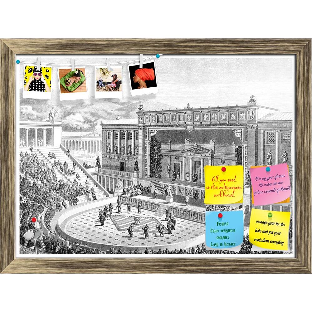 ArtzFolio Victorian Art Of The Theatre Of Dionysos At Athens Printed Bulletin Board Notice Pin Board Soft Board | Framed-Bulletin Boards Framed-AZSAO42503900BLB_FR_L-Image Code 5005013 Vishnu Image Folio Pvt Ltd, IC 5005013, ArtzFolio, Bulletin Boards Framed, Places, Vintage, Fine Art Reprint, victorian, art, of, the, theatre, dionysos, at, athens, printed, bulletin, board, notice, pin, soft, framed, ancient, antique, architecture, classical, drawing, engraving, greece, greek, illustration, landmark, landsc