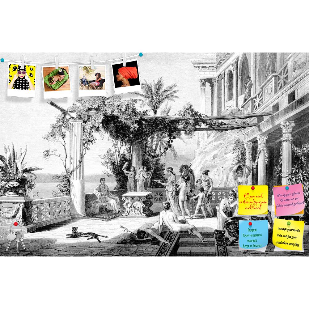 ArtzFolio Victorian Art Of Palace Of Roman Emperor Tiberius Printed Bulletin Board Notice Pin Board Soft Board | Frameless-Bulletin Boards Frameless-AZSAO42503909BLB_FL_L-Image Code 5005014 Vishnu Image Folio Pvt Ltd, IC 5005014, ArtzFolio, Bulletin Boards Frameless, Places, Vintage, Fine Art Reprint, victorian, art, of, palace, roman, emperor, tiberius, printed, bulletin, board, notice, pin, soft, frameless, engraving, digitally, restored, image, from, mid-19th, century, encyclopaedia, ancient, antique, cl