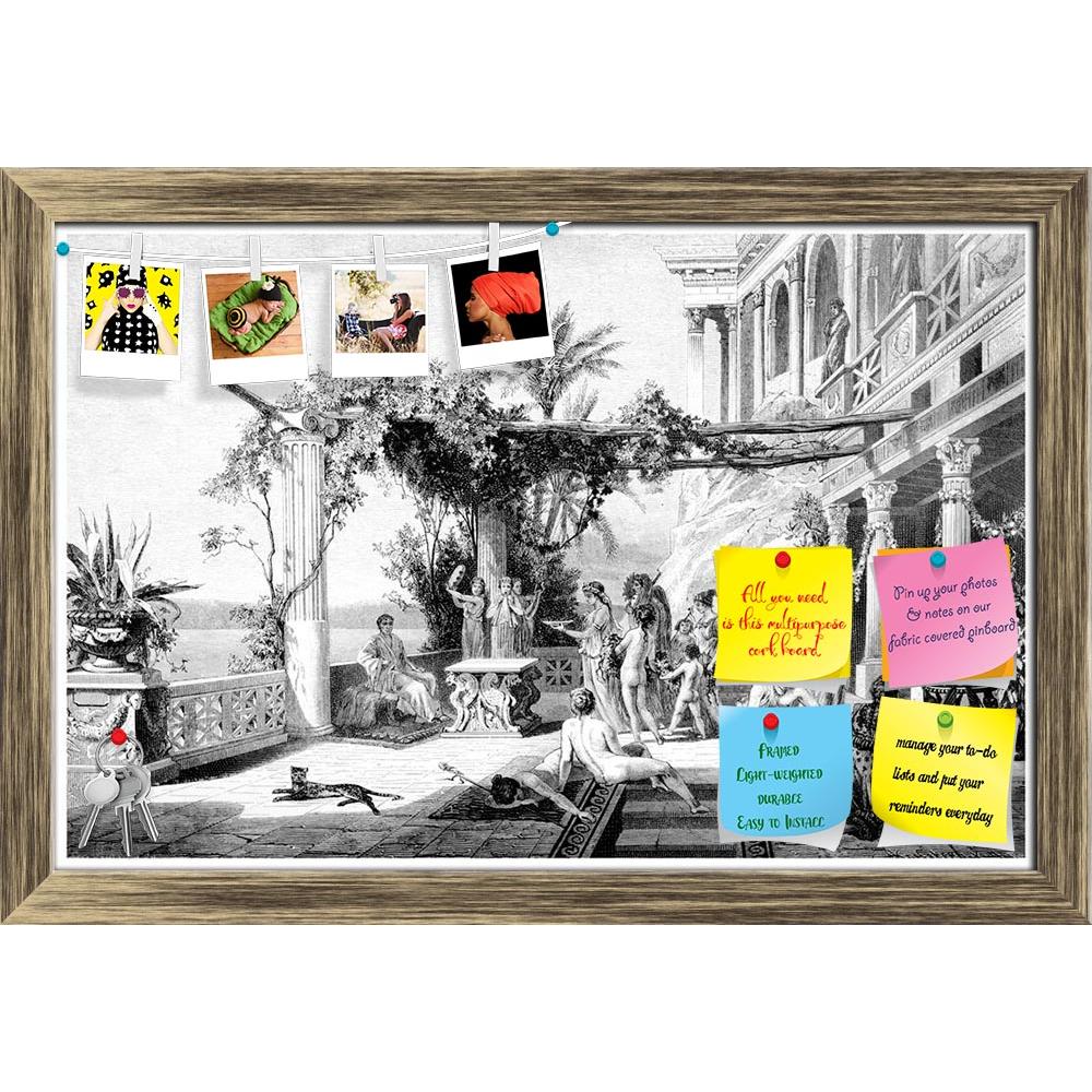 ArtzFolio Victorian Art Of Palace Of Roman Emperor Tiberius Printed Bulletin Board Notice Pin Board Soft Board | Framed-Bulletin Boards Framed-AZSAO42503909BLB_FR_L-Image Code 5005014 Vishnu Image Folio Pvt Ltd, IC 5005014, ArtzFolio, Bulletin Boards Framed, Places, Vintage, Fine Art Reprint, victorian, art, of, palace, roman, emperor, tiberius, printed, bulletin, board, notice, pin, soft, framed, engraving, digitally, restored, image, from, mid-19th, century, encyclopaedia, ancient, antique, classical, cou