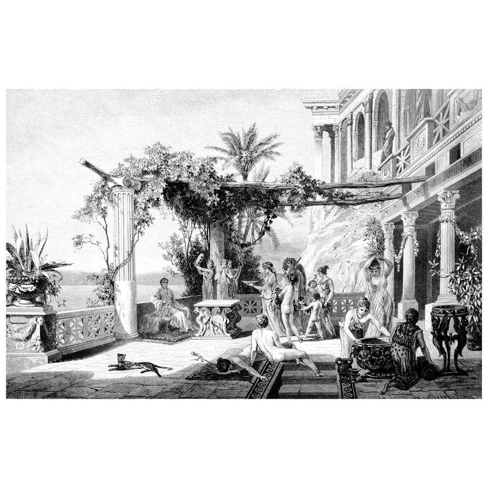 Victorian Art Of Palace Of Roman Emperor Tiberius Canvas Painting Synthetic Frame-Paintings MDF Framing-AFF_FR-IC 5005014 IC 5005014, Ancient, Drawing, Historical, Illustrations, Landscapes, Medieval, People, Places, Scenic, Victorian, Vintage, art, of, palace, roman, emperor, tiberius, canvas, painting, synthetic, frame, antique, classical, court, engraving, feast, illustration, landscape, ornate, rome, scene, villa, artzfolio, wall decor for living room, wall frames for living room, frames for living room