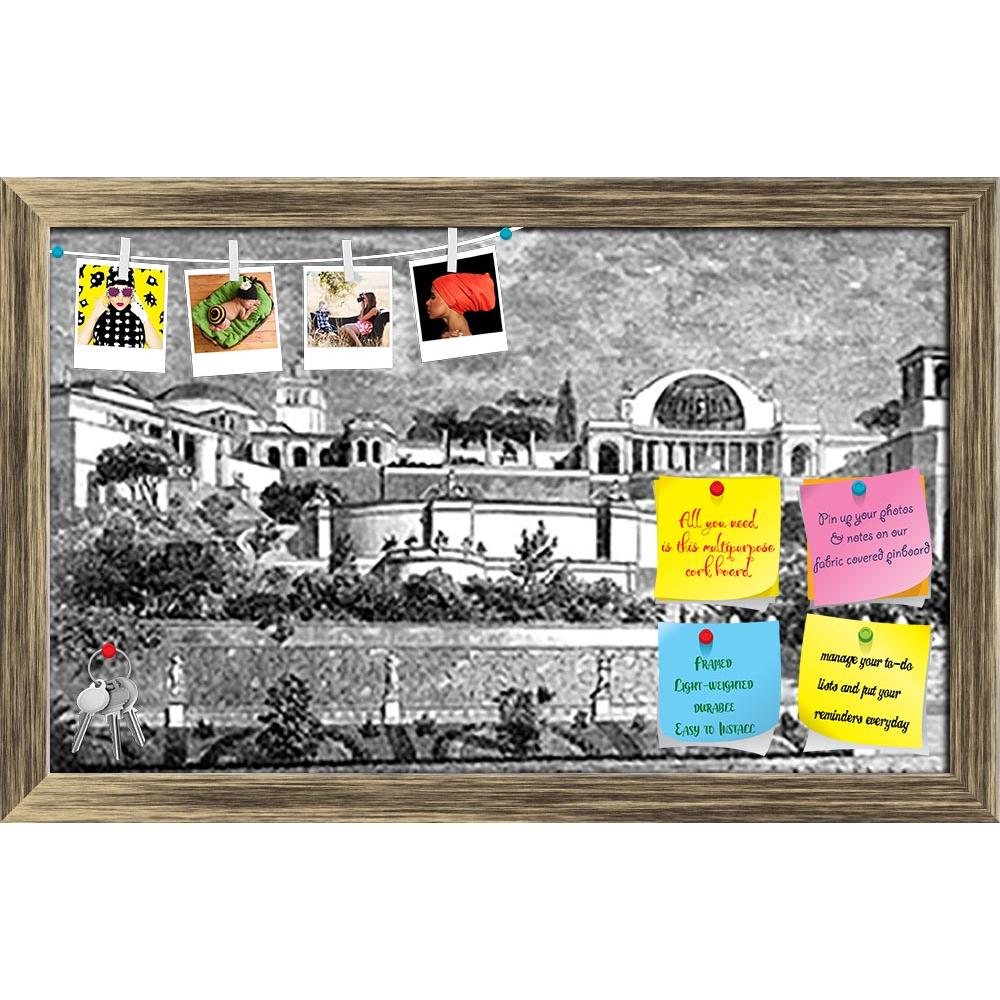 ArtzFolio Victorian Engraving Of Hadrians Palace Printed Bulletin Board Notice Pin Board Soft Board | Framed-Bulletin Boards Framed-AZSAO42503932BLB_FR_L-Image Code 5005016 Vishnu Image Folio Pvt Ltd, IC 5005016, ArtzFolio, Bulletin Boards Framed, Places, Vintage, Fine Art Reprint, victorian, engraving, of, hadrians, palace, printed, bulletin, board, notice, pin, soft, framed, fountains, abbey, hadrian's, ancient, antique, architecture, classical, drawing, garden, illustration, italy, landmark, landscape, m