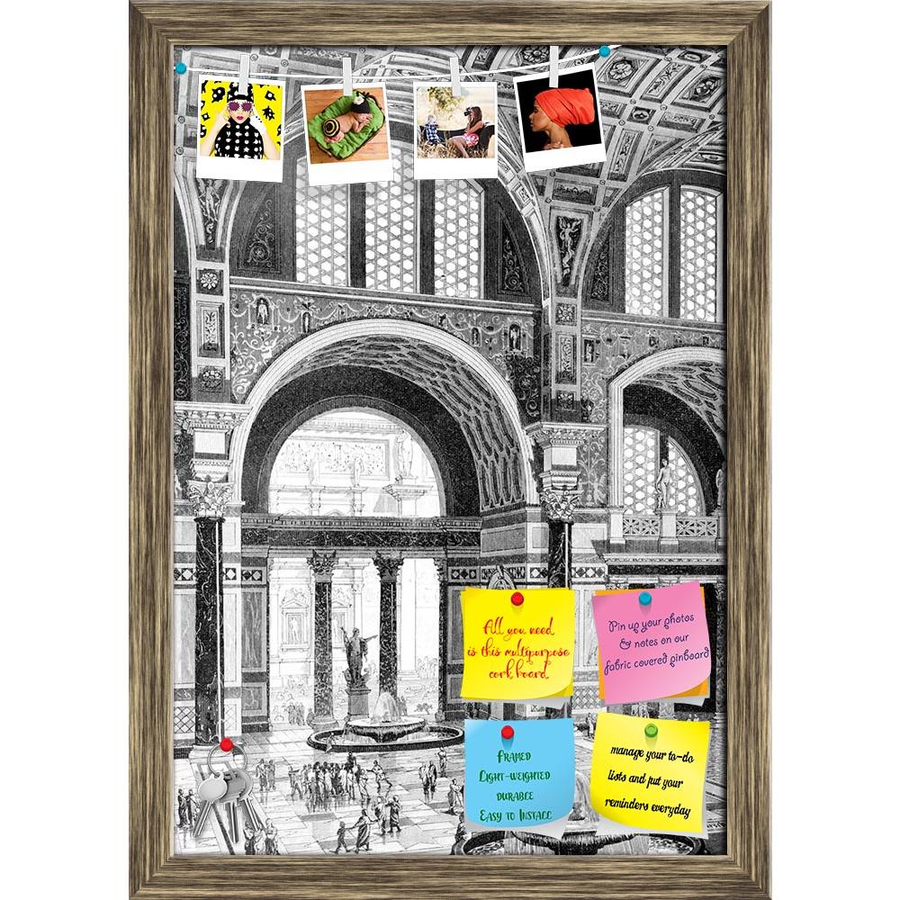 ArtzFolio Victorian Engraving Of The Baths Of Caracalla Rome Printed Bulletin Board Notice Pin Board Soft Board | Framed-Bulletin Boards Framed-AZSAO42503933BLB_FR_L-Image Code 5005017 Vishnu Image Folio Pvt Ltd, IC 5005017, ArtzFolio, Bulletin Boards Framed, Places, Vintage, Fine Art Reprint, victorian, engraving, of, the, baths, caracalla, rome, printed, bulletin, board, notice, pin, soft, framed, ancient, antique, architecture, classical, drawing, illustration, interior, italy, landmark, landscape, monum