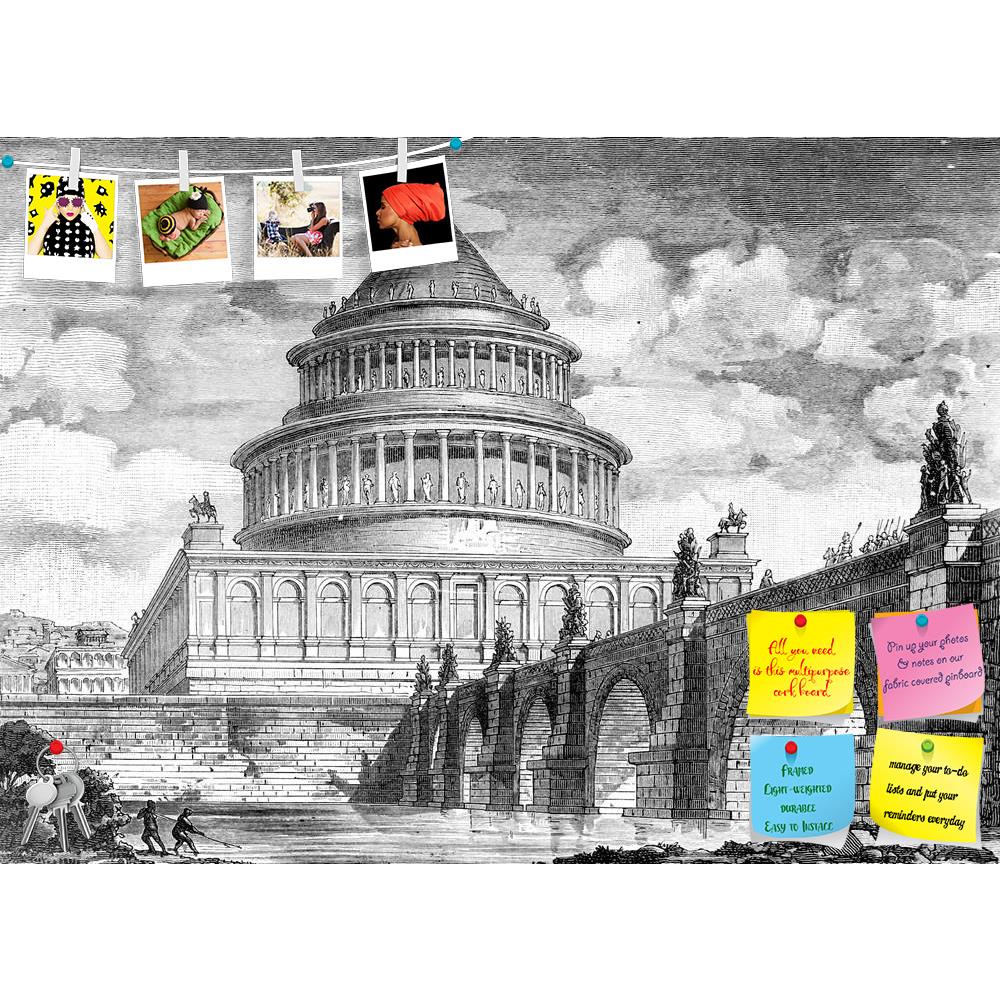 ArtzFolio Victorian Engraving Of The Castel Sant Angelo Rome Printed Bulletin Board Notice Pin Board Soft Board | Frameless-Bulletin Boards Frameless-AZSAO42503954BLB_FL_L-Image Code 5005020 Vishnu Image Folio Pvt Ltd, IC 5005020, ArtzFolio, Bulletin Boards Frameless, Places, Vintage, Fine Art Reprint, victorian, engraving, of, the, castel, sant, angelo, rome, printed, bulletin, board, notice, pin, soft, frameless, sant'angelo, hadrian, ancient, antique, architecture, art, classical, drawing, illustration, 