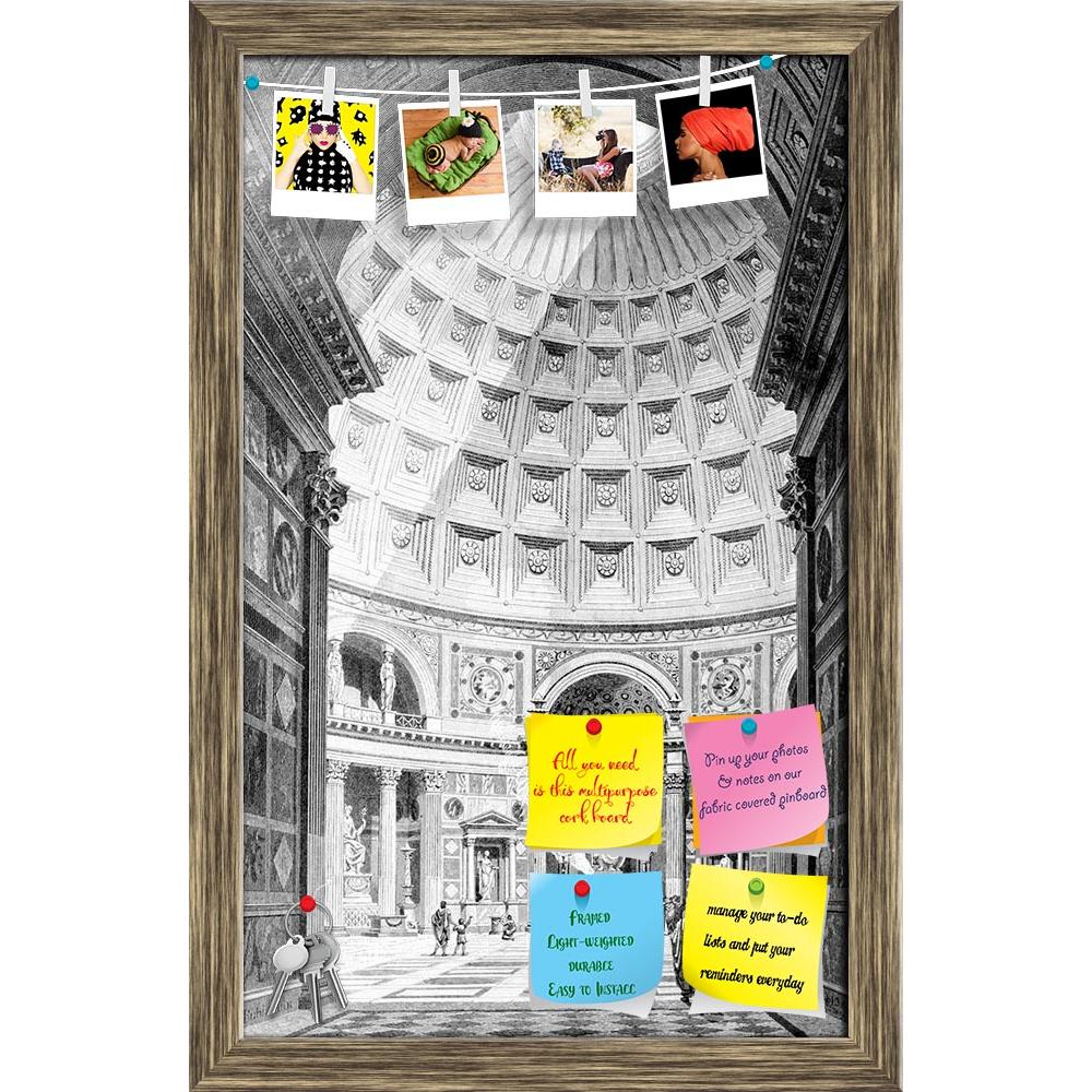 ArtzFolio Victorian Art Interior Of The Pantheon, Rome, Italy Printed Bulletin Board Notice Pin Board Soft Board | Framed-Bulletin Boards Framed-AZSAO42504018BLB_FR_L-Image Code 5005021 Vishnu Image Folio Pvt Ltd, IC 5005021, ArtzFolio, Bulletin Boards Framed, Places, Vintage, Fine Art Reprint, victorian, art, interior, of, the, pantheon, rome, italy, printed, bulletin, board, notice, pin, soft, framed, engraving, digitally, restored, image, from, mid-19th, century, encyclopaedia, ancient, antique, architec