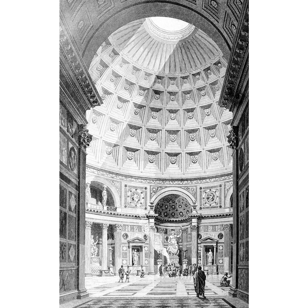 Victorian Art Interior Of The Pantheon, Rome, Italy Canvas Painting Synthetic Frame-Paintings MDF Framing-AFF_FR-IC 5005021 IC 5005021, Ancient, Architecture, Drawing, Historical, Illustrations, Italian, Landmarks, Landscapes, Medieval, Places, Scenic, Victorian, Vintage, art, interior, of, the, pantheon, rome, italy, canvas, painting, synthetic, frame, antique, classical, engraving, illustration, landmark, landscape, monument, roman, temple, artzfolio, wall decor for living room, wall frames for living roo