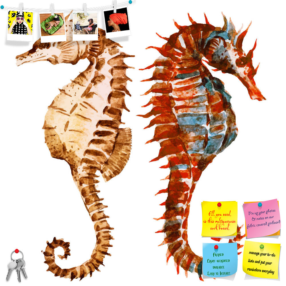 ArtzFolio Seahorses D1 Printed Bulletin Board Notice Pin Board Soft Board | Frameless-Bulletin Boards Frameless-AZSAO42713673BLB_FL_L-Image Code 5005037 Vishnu Image Folio Pvt Ltd, IC 5005037, ArtzFolio, Bulletin Boards Frameless, Animals, Digital Art, seahorses, d1, printed, bulletin, board, notice, pin, soft, frameless, beautiful, image, nice, watercolor, pin up board, push pin board, extra large cork board, big pin board, notice board, small bulletin board, cork board, wall notice board, giant cork board