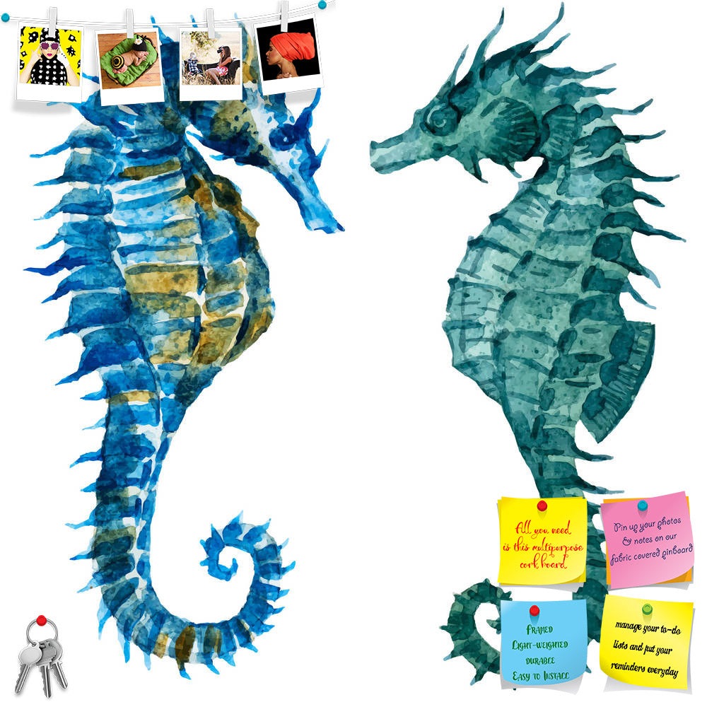 ArtzFolio Seahorses D2 Printed Bulletin Board Notice Pin Board Soft Board | Frameless-Bulletin Boards Frameless-AZSAO42713675BLB_FL_L-Image Code 5005038 Vishnu Image Folio Pvt Ltd, IC 5005038, ArtzFolio, Bulletin Boards Frameless, Animals, Digital Art, seahorses, d2, printed, bulletin, board, notice, pin, soft, frameless, beautiful, image, nice, watercolor, pin up board, push pin board, extra large cork board, big pin board, notice board, small bulletin board, cork board, wall notice board, giant cork board