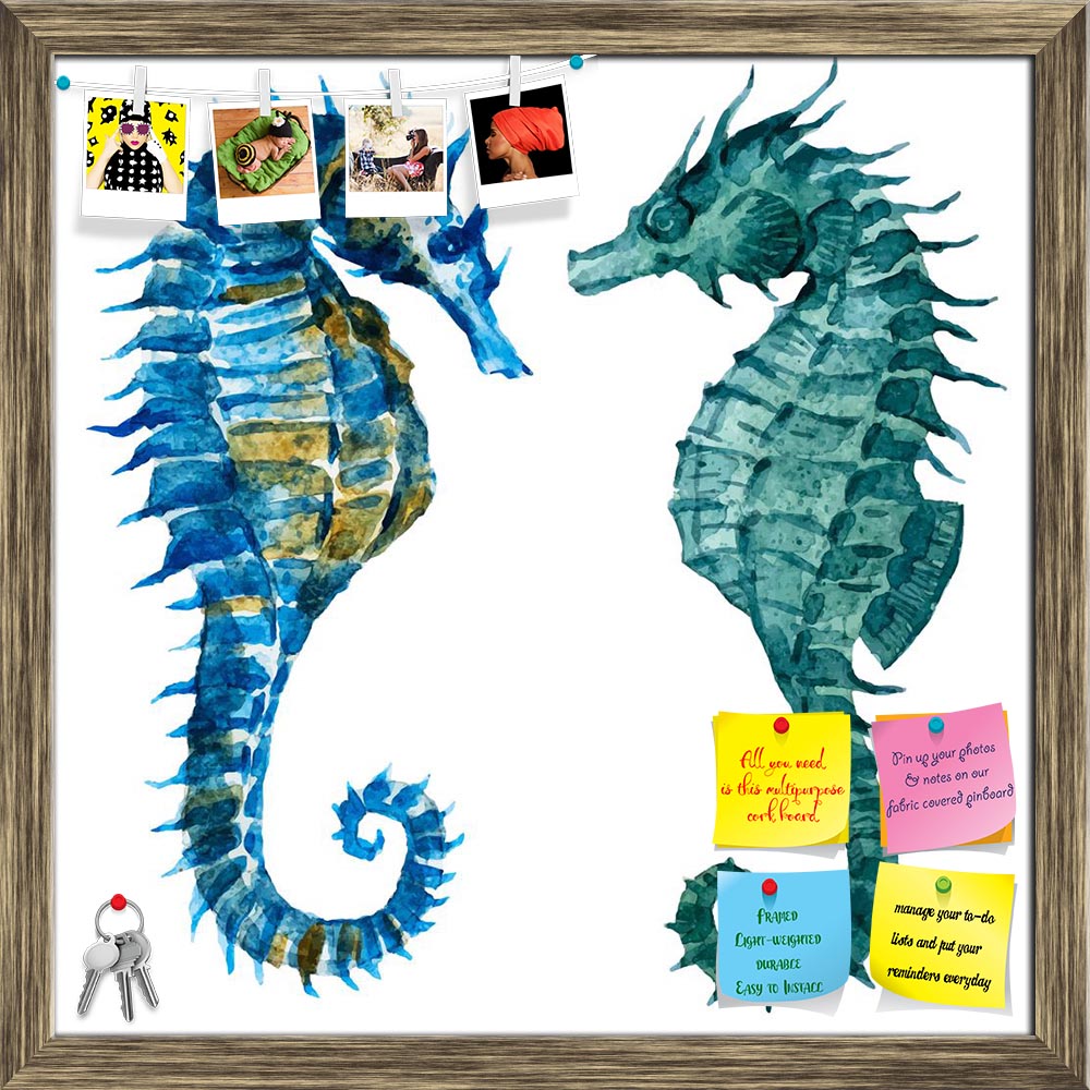 ArtzFolio Seahorses D2 Printed Bulletin Board Notice Pin Board Soft Board | Framed-Bulletin Boards Framed-AZSAO42713675BLB_FR_L-Image Code 5005038 Vishnu Image Folio Pvt Ltd, IC 5005038, ArtzFolio, Bulletin Boards Framed, Animals, Digital Art, seahorses, d2, printed, bulletin, board, notice, pin, soft, framed, beautiful, image, nice, watercolor, pin up board, push pin board, extra large cork board, big pin board, notice board, small bulletin board, cork board, wall notice board, giant cork board, bulletin b