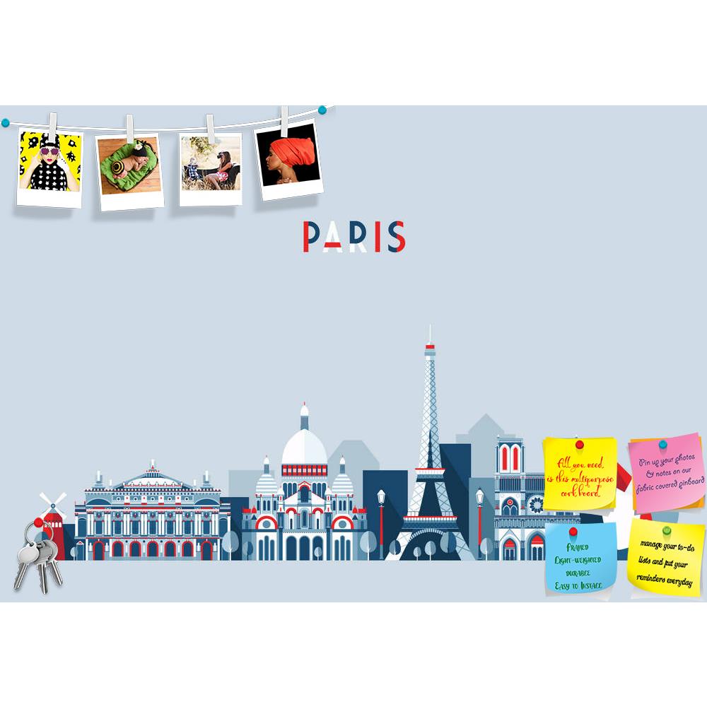 ArtzFolio Paris France City Skyline Printed Bulletin Board Notice Pin Board Soft Board | Frameless-Bulletin Boards Frameless-AZSAO42727312BLB_FL_L-Image Code 5005039 Vishnu Image Folio Pvt Ltd, IC 5005039, ArtzFolio, Bulletin Boards Frameless, Places, Digital Art, paris, france, city, skyline, printed, bulletin, board, notice, pin, soft, frameless, vector, background, flat, trendy, illustration, pin up board, push pin board, extra large cork board, big pin board, notice board, small bulletin board, cork boa