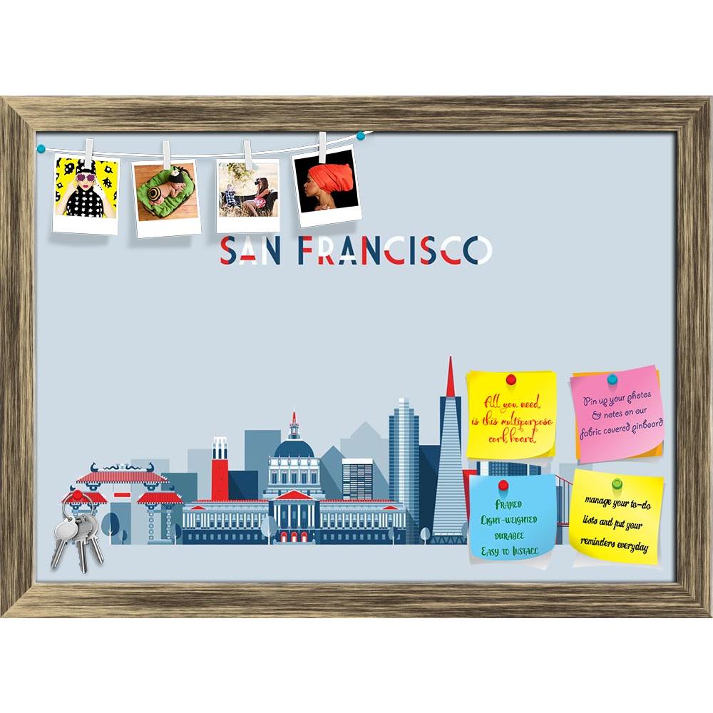 ArtzFolio San Francisco United States City Skyline, USA Printed Bulletin Board Notice Pin Board Soft Board | Framed-Bulletin Boards Framed-AZSAO42727324BLB_FR_L-Image Code 5005040 Vishnu Image Folio Pvt Ltd, IC 5005040, ArtzFolio, Bulletin Boards Framed, Places, Digital Art, san, francisco, united, states, city, skyline, usa, printed, bulletin, board, notice, pin, soft, framed, vector, background, flat, trendy, illustration, pin up board, push pin board, extra large cork board, big pin board, notice board, 