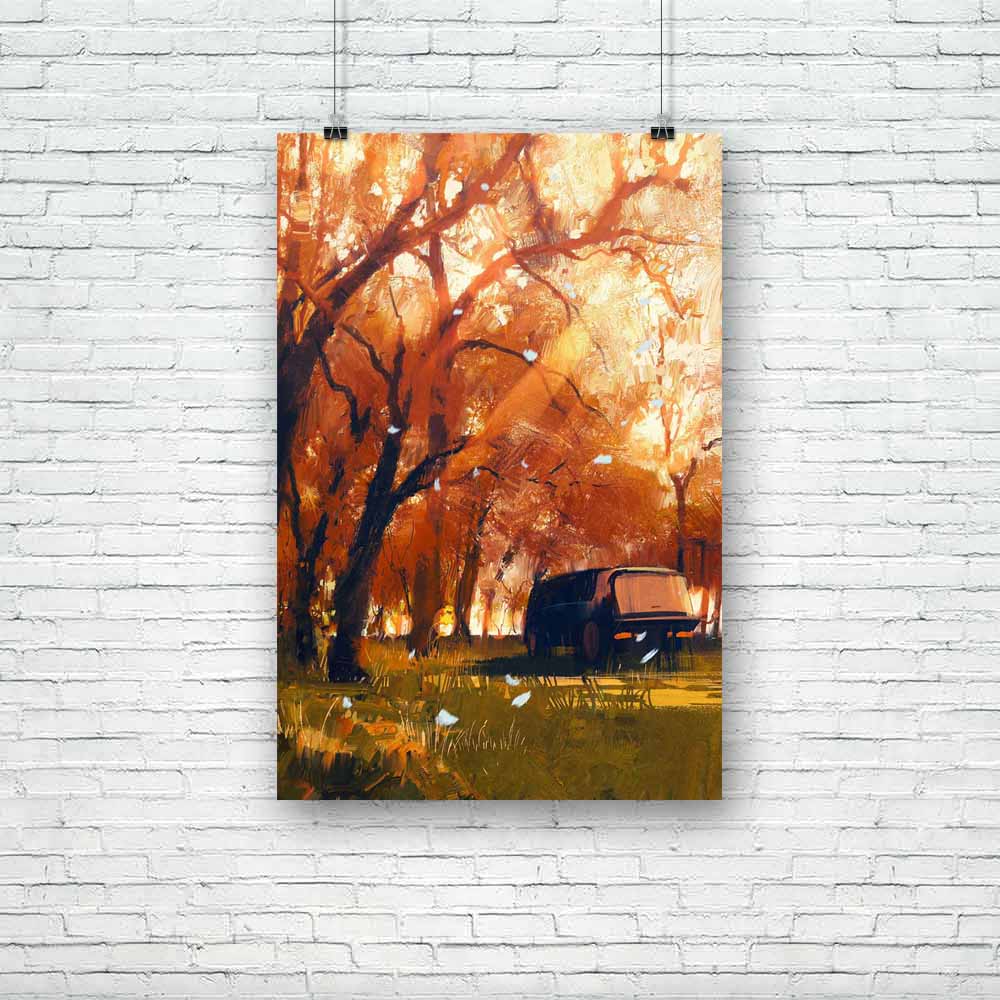 Old Travelling Van Unframed Paper Poster-Paper Posters Unframed-POS_UN-IC 5005052 IC 5005052, Abstract Expressionism, Abstracts, Art and Paintings, Automobiles, Cars, Digital, Digital Art, Graphic, Illustrations, Landscapes, Nature, Paintings, Scenic, Semi Abstract, Signs, Signs and Symbols, Transportation, Travel, Vehicles, Watercolour, old, travelling, van, unframed, paper, poster, abstract, acrylic, art, artistic, artwork, autumn, background, beautiful, bright, canvas, car, color, concept, cover, design,
