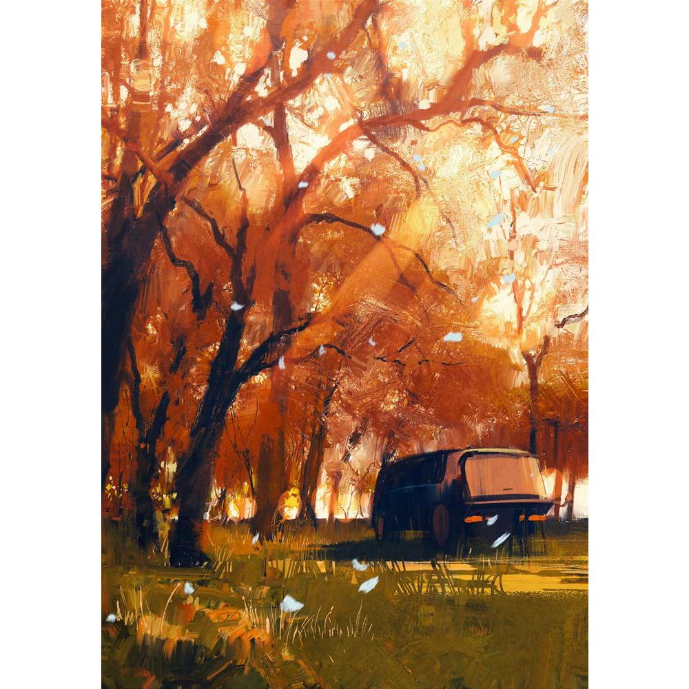 Old Travelling Van In Beautiful Autumn Forest Canvas Painting Synthetic Frame-Paintings MDF Framing-AFF_FR-IC 5005052 IC 5005052, Abstract Expressionism, Abstracts, Art and Paintings, Automobiles, Cars, Digital, Digital Art, Graphic, Illustrations, Landscapes, Nature, Paintings, Scenic, Semi Abstract, Signs, Signs and Symbols, Transportation, Travel, Vehicles, Watercolour, old, travelling, van, in, beautiful, autumn, forest, canvas, painting, synthetic, frame, abstract, acrylic, art, artistic, artwork, back