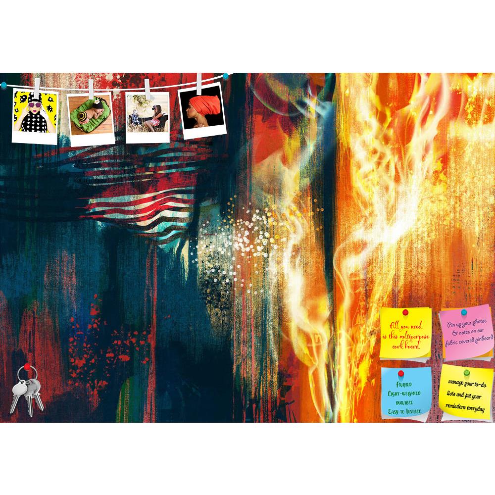 ArtzFolio Colorful Abstract Artwork Printed Bulletin Board Notice Pin Board Soft Board | Frameless-Bulletin Boards Frameless-AZSAO43033389BLB_FL_L-Image Code 5005056 Vishnu Image Folio Pvt Ltd, IC 5005056, ArtzFolio, Bulletin Boards Frameless, Abstract, Fine Art Reprint, colorful, artwork, printed, bulletin, board, notice, pin, soft, frameless, painting, composition, orange, glowing, fire, flames, acrylic, art, artistic, background, beautiful, beauty, canvas, color, concept, cover, design, oil, shapes, styl