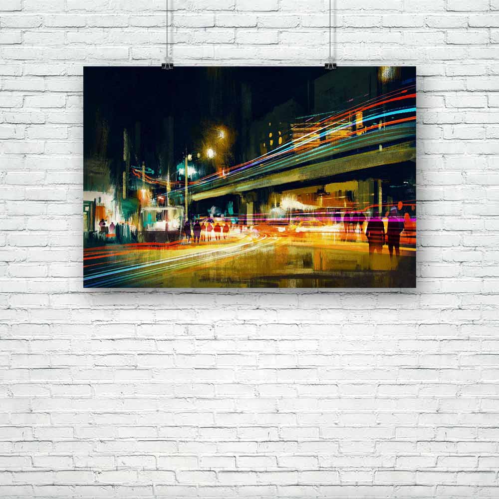 City Street Unframed Paper Poster-Paper Posters Unframed-POS_UN-IC 5005057 IC 5005057, Abstract Expressionism, Abstracts, Architecture, Art and Paintings, Cities, City Views, Digital, Digital Art, Graphic, Illustrations, Landscapes, Modern Art, Paintings, People, Perspective, Scenic, Semi Abstract, Signs, Signs and Symbols, Urban, Watercolour, city, street, unframed, paper, poster, painting, canvas, contemporary, art, modern, abstract, acrylic, artistic, artwork, background, beautiful, building, cityscape, 