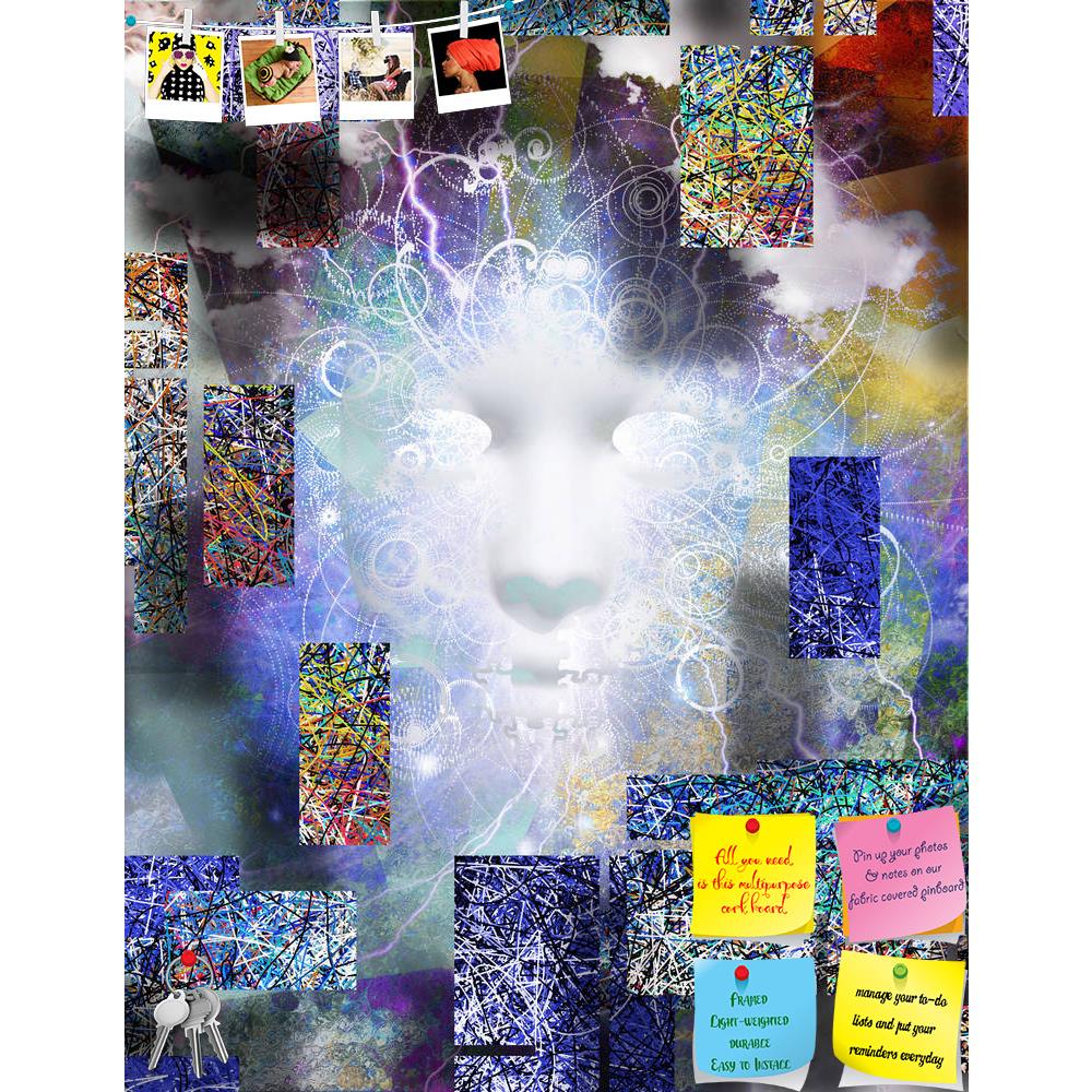 ArtzFolio Mythical Face Abstract Printed Bulletin Board Notice Pin Board Soft Board | Frameless-Bulletin Boards Frameless-AZSAO43048096BLB_FL_L-Image Code 5005059 Vishnu Image Folio Pvt Ltd, IC 5005059, ArtzFolio, Bulletin Boards Frameless, Abstract, Surrealism, Digital Art, mythical, face, printed, bulletin, board, notice, pin, soft, frameless, myth, expressionist, expression, layered, depth, geometric, concept, design, mask, mystery, dream, dreamlike, subconscious, unconscious, fantasy, beautiful, angular