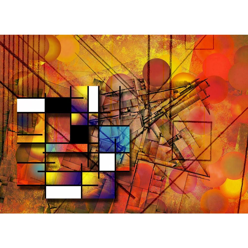 Abstract Art Work Canvas Painting Synthetic Frame-Paintings MDF Framing-AFF_FR-IC 5005060 IC 5005060, Abstract Expressionism, Abstracts, Art and Paintings, Conceptual, Decorative, Digital, Digital Art, Futurism, Geometric, Geometric Abstraction, Graphic, Grid Art, Illustrations, Modern Art, Paintings, Patterns, Retro, Semi Abstract, Signs, Signs and Symbols, Triangles, Urban, abstract, art, work, canvas, painting, synthetic, frame, abstraction, angle, angles, angular, arrangement, artistic, artwork, backdro