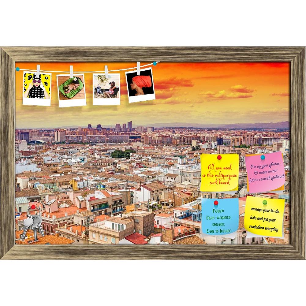ArtzFolio Aerial View Of Valencia, Spain Printed Bulletin Board Notice Pin Board Soft Board | Framed-Bulletin Boards Framed-AZSAO43222044BLB_FR_L-Image Code 5005075 Vishnu Image Folio Pvt Ltd, IC 5005075, ArtzFolio, Bulletin Boards Framed, Places, Photography, aerial, view, of, valencia, spain, printed, bulletin, board, notice, pin, soft, framed, old, town, city, skyline, architecture, famous, landmark, cityscape, cathedral, tourism, europe, european, townscape, travel, building, exterior, district, spanish