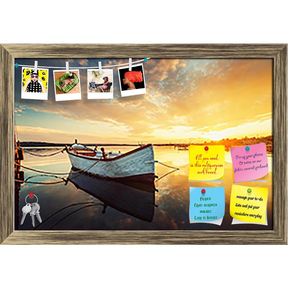 ArtzFolio Boat On Lake Printed Bulletin Board Notice Pin Board Soft Board | Framed-Bulletin Boards Framed-AZSAO43235886BLB_FR_L-Image Code 5005076 Vishnu Image Folio Pvt Ltd, IC 5005076, ArtzFolio, Bulletin Boards Framed, Landscapes, Photography, boat, on, lake, printed, bulletin, board, notice, pin, soft, framed, reflection, water, sunset, sunrise, harbor, bridge, sea, nature, landscape, sky, summer, travel, river, tourism, horizon, sun, fishing, blue, dusk, beautiful, evening, relax, tranquility, backgrou