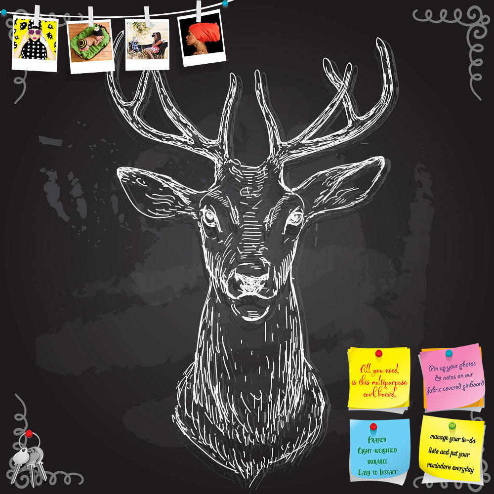 ArtzFolio Deer D2 Printed Bulletin Board Notice Pin Board Soft Board | Frameless-Bulletin Boards Frameless-AZSAO43320738BLB_FL_L-Image Code 5005086 Vishnu Image Folio Pvt Ltd, IC 5005086, ArtzFolio, Bulletin Boards Frameless, Animals, Kids, Digital Art, deer, d2, printed, bulletin, board, notice, pin, soft, frameless, hand, draw, isolated, background, pin up board, push pin board, extra large cork board, big pin board, notice board, small bulletin board, cork board, wall notice board, giant cork board, bull