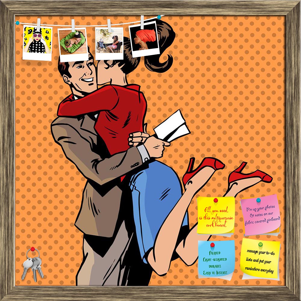 ArtzFolio Meeting A Couple Pop Art Printed Bulletin Board Notice Pin Board Soft Board | Framed-Bulletin Boards Framed-AZSAO43321058BLB_FR_L-Image Code 5005087 Vishnu Image Folio Pvt Ltd, IC 5005087, ArtzFolio, Bulletin Boards Framed, Pop Art, Digital Art, meeting, a, couple, pop, art, printed, bulletin, board, notice, pin, soft, framed, man, woman, love, daughter, father, adult, family, husband, wife, writing, happiness, joy, feelings, hug, jump, halftone, style, retro, vector, illustration, comic, cartoon,