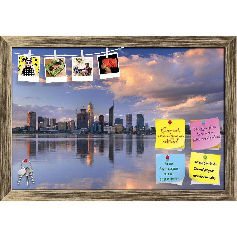 ArtzFolio The Skyline Of Perth, Western Australia At Sunset Printed Bulletin Board Notice Pin Board Soft Board | Framed-Bulletin Boards Framed-AZSAO43325615BLB_FR_L-Image Code 5005088 Vishnu Image Folio Pvt Ltd, IC 5005088, ArtzFolio, Bulletin Boards Framed, Landscapes, Places, Photography, the, skyline, of, perth, western, australia, at, sunset, printed, bulletin, board, notice, pin, soft, framed, photographed, from, across, swan, river, water, skyscraper, downtown, city, center, landscape, cityscape, wate