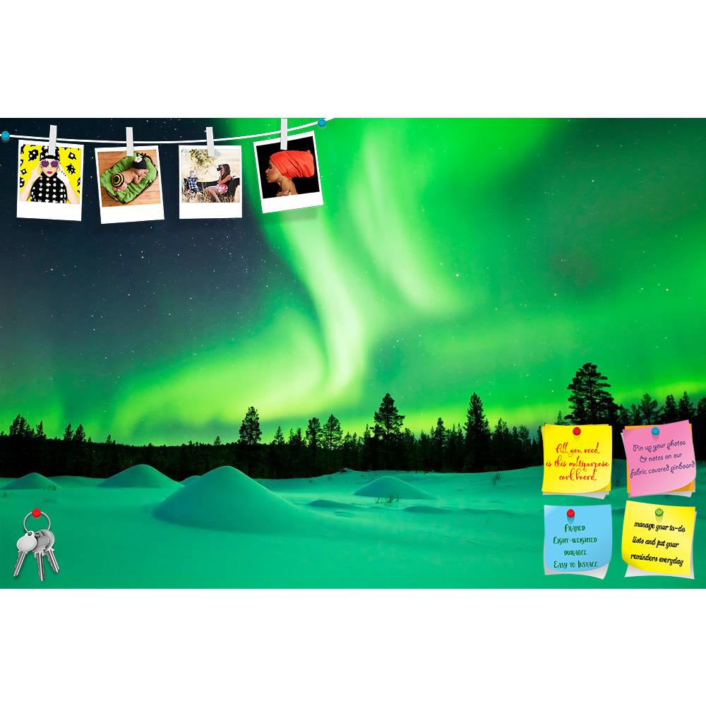 ArtzFolio Aurora Borealis Northern Lights in Finland Printed Bulletin Board Notice Pin Board Soft Board | Frameless-Bulletin Boards Frameless-AZSAO43325798BLB_FL_L-Image Code 5005089 Vishnu Image Folio Pvt Ltd, IC 5005089, ArtzFolio, Bulletin Boards Frameless, Landscapes, Places, Photography, aurora, borealis, northern, lights, in, finland, printed, bulletin, board, notice, pin, soft, frameless, spectacular, snowy, winter, landscape, finnish, lapland, snow, arctic, scandinavia, stars, night, natural, phenom