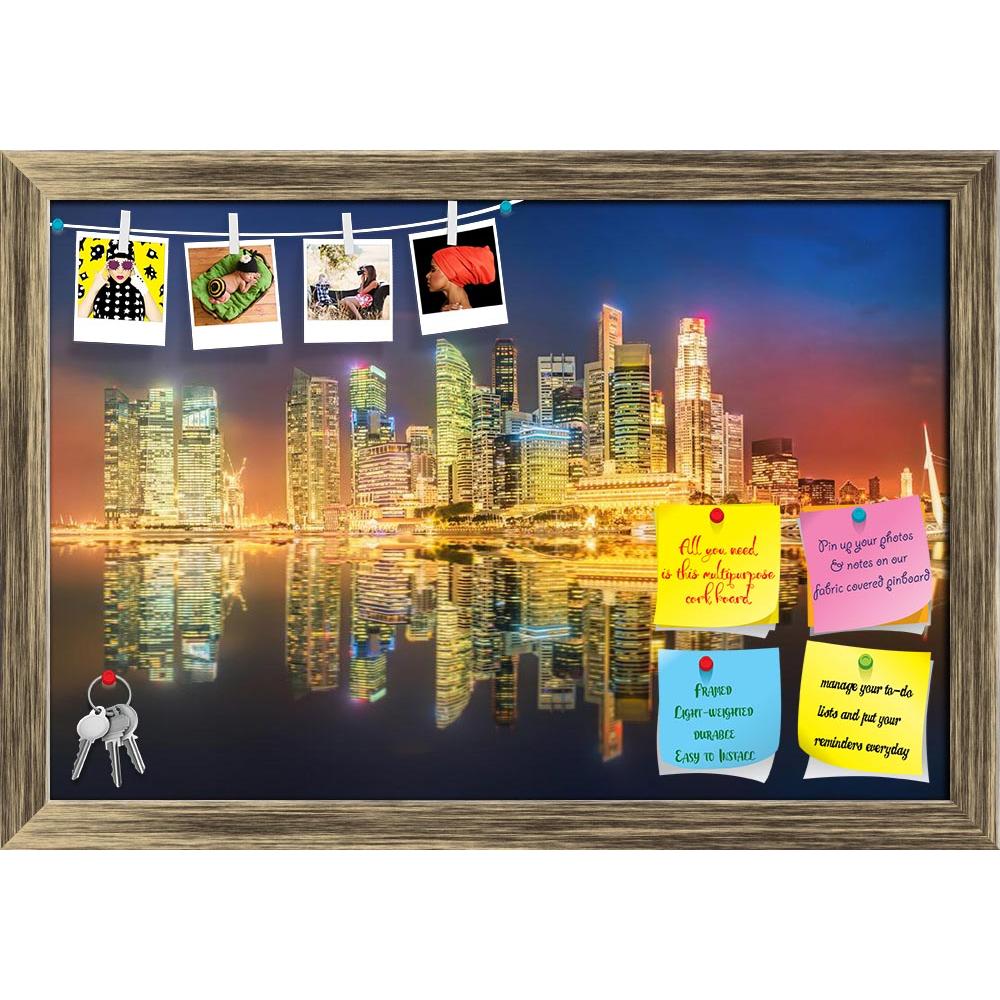 ArtzFolio Singapore Skyline & View Of Marina Bay D5 Printed Bulletin Board Notice Pin Board Soft Board | Framed-Bulletin Boards Framed-AZSAO43468279BLB_FR_L-Image Code 5005109 Vishnu Image Folio Pvt Ltd, IC 5005109, ArtzFolio, Bulletin Boards Framed, Places, Photography, singapore, skyline, view, of, marina, bay, d5, printed, bulletin, board, notice, pin, soft, framed, skyscrapers, city, panorama, business, urban, sunset, infinity, light, building, modern, cityscape, architecture, asia, district, waterfront