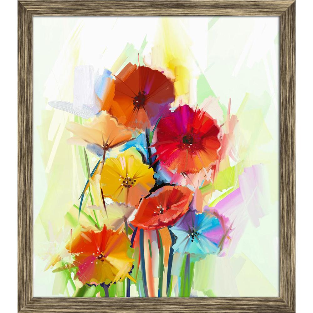 Pitaara Box Still Life Of Yellow & Red Gerbera Flowers D3 Canvas Painting Synthetic Frame-Paintings Synthetic Framing-PBART43543442AFF_FW_L-Image Code 5005117 Vishnu Image Folio Pvt Ltd, IC 5005117, Pitaara Box, Paintings Synthetic Framing, Floral, Fine Art Reprint, still, life, of, yellow, red, gerbera, flowers, d3, canvas, painting, synthetic, frame, abstract, acrylic, art, artistic, artwork, background, bloom, blossom, bouquet, bright, brush, card, closeup, color, colorful, daisy, decoration, drawing, fl