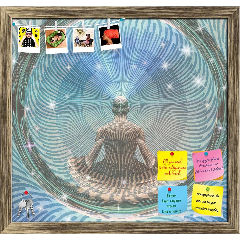 ArtzFolio Meditating Man & Energy Printed Bulletin Board Notice Pin Board Soft Board | Framed-Bulletin Boards Framed-AZSAO43588931BLB_FR_L-Image Code 5005136 Vishnu Image Folio Pvt Ltd, IC 5005136, ArtzFolio, Bulletin Boards Framed, Surrealism, Digital Art, meditating, man, energy, printed, bulletin, board, notice, pin, soft, framed, meditation, yoga, lotus, nature, healthy, silhouette, male, relaxation, zen, young, peace, spirituality, relax, position, sitting, lifestyle, meditate, background, body, pose, 
