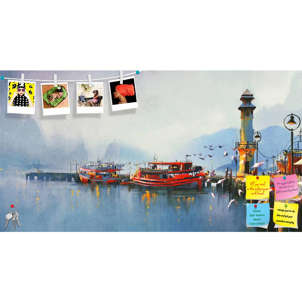 ArtzFolio Fishing Boat In Harbor Printed Bulletin Board Notice Pin Board Soft Board | Frameless-Bulletin Boards Frameless-AZSAO43647006BLB_FL_L-Image Code 5005140 Vishnu Image Folio Pvt Ltd, IC 5005140, ArtzFolio, Bulletin Boards Frameless, Landscapes, Fine Art Reprint, fishing, boat, in, harbor, printed, bulletin, board, notice, pin, soft, frameless, morning,watercolor, painting, style, abstract, acrylic, art, artistic, background, beautiful, canvas, color, concept, cover, design, oil, paper, shapes, textu