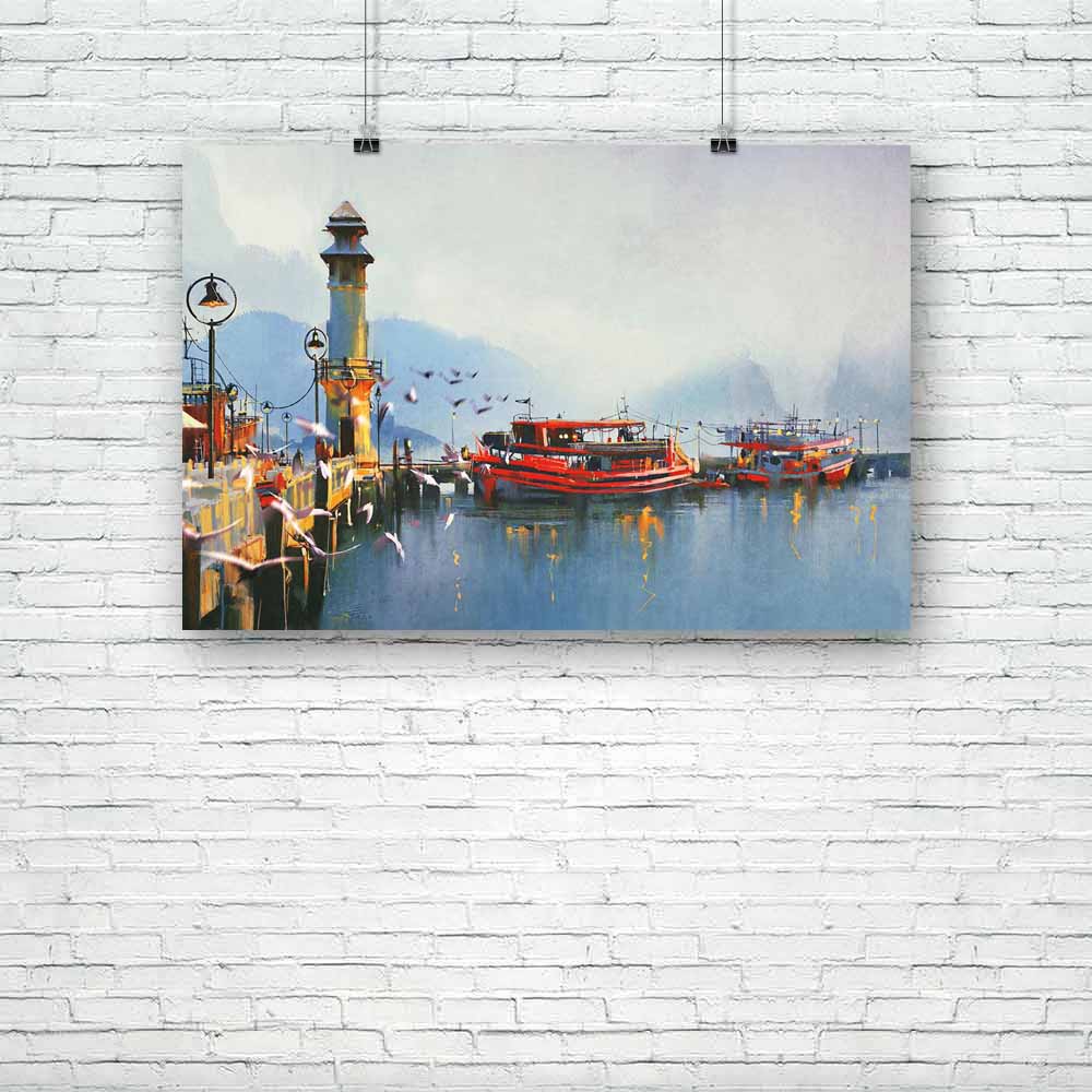 Fishing Boat In Harbor Unframed Paper Poster-Paper Posters Unframed-POS_UN-IC 5005140 IC 5005140, Abstract Expressionism, Abstracts, Art and Paintings, Automobiles, Birds, Boats, Illustrations, Landscapes, Nautical, Paintings, Scenic, Semi Abstract, Signs, Signs and Symbols, Transportation, Travel, Vehicles, Watercolour, fishing, boat, in, harbor, unframed, paper, poster, painting, watercolor, oil, landscape, abstract, lighthouse, scenery, canvas, autumn, acrylic, art, artistic, artwork, background, beautif