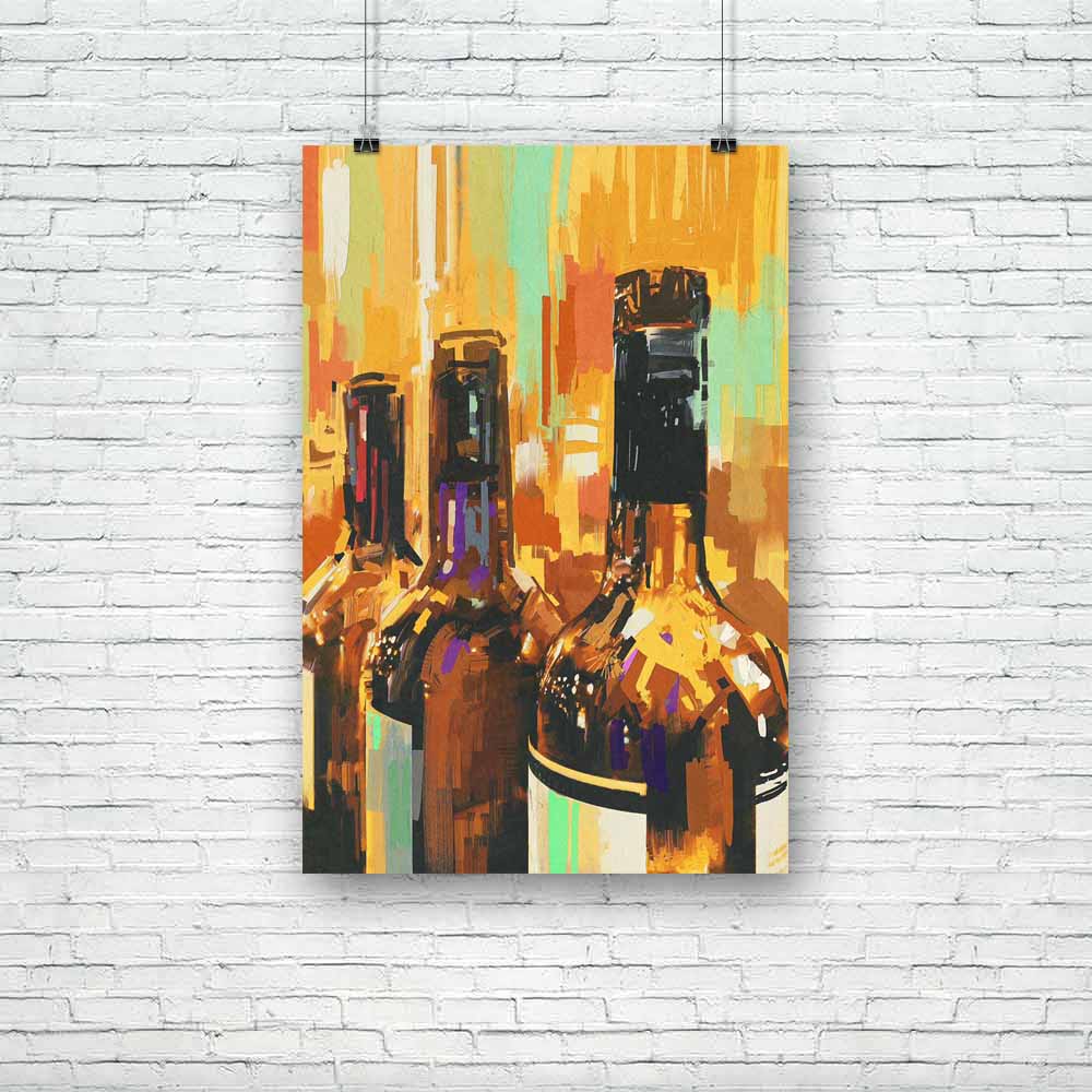 Colorful Artwork With Bottle Of Wine Unframed Paper Poster-Paper Posters Unframed-POS_UN-IC 5005142 IC 5005142, Abstract Expressionism, Abstracts, Ancient, Art and Paintings, Beverage, Cuisine, Digital, Digital Art, Drawing, Food, Food and Beverage, Food and Drink, Graphic, Historical, Illustrations, Medieval, Paintings, Semi Abstract, Signs, Signs and Symbols, Sketches, Vintage, Watercolour, Wine, colorful, artwork, with, bottle, of, unframed, paper, poster, tasting, oil, painting, abstract, acrylic, alcoh