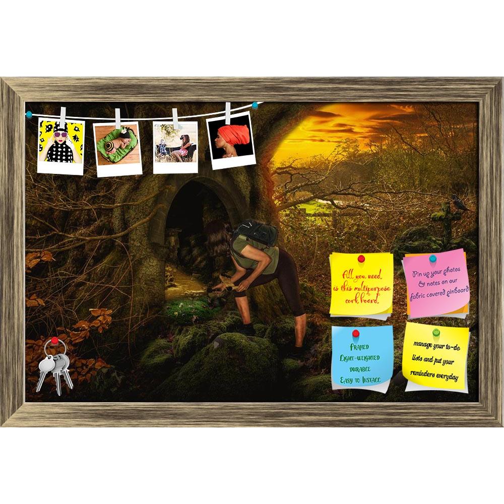 ArtzFolio Girl In Fairy Forest D1 Printed Bulletin Board Notice Pin Board Soft Board | Framed-Bulletin Boards Framed-AZSAO43733486BLB_FR_L-Image Code 5005148 Vishnu Image Folio Pvt Ltd, IC 5005148, ArtzFolio, Bulletin Boards Framed, Fantasy, Digital Art, girl, in, fairy, forest, d1, printed, bulletin, board, notice, pin, soft, framed, found, secret, entrance, dungeon, tree, light, standing, door, gate, cave, researcher, search, discovery, curiosity, inquisitiveness, raven, bird, symbol, wisdom, knowledge, n