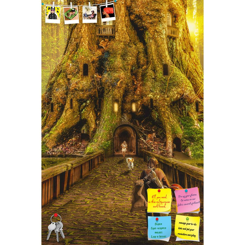 ArtzFolio Returning From A Long Trip To The Fabulous House Printed Bulletin Board Notice Pin Board Soft Board | Frameless-Bulletin Boards Frameless-AZSAO43733496BLB_FL_L-Image Code 5005149 Vishnu Image Folio Pvt Ltd, IC 5005149, ArtzFolio, Bulletin Boards Frameless, Fantasy, Digital Art, returning, from, a, long, trip, to, the, fabulous, house, printed, bulletin, board, notice, pin, soft, frameless, wanderer, traveler, man, return, meeting, joy, expectation, girl, dog, road, rail, tree, big, doors, windows,
