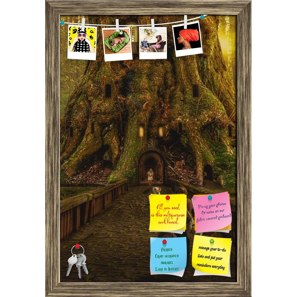 ArtzFolio Returning From A Long Trip To The Fabulous House Printed Bulletin Board Notice Pin Board Soft Board | Framed-Bulletin Boards Framed-AZSAO43733496BLB_FR_L-Image Code 5005149 Vishnu Image Folio Pvt Ltd, IC 5005149, ArtzFolio, Bulletin Boards Framed, Fantasy, Digital Art, returning, from, a, long, trip, to, the, fabulous, house, printed, bulletin, board, notice, pin, soft, framed, wanderer, traveler, man, return, meeting, joy, expectation, girl, dog, road, rail, tree, big, doors, windows, gates, entr