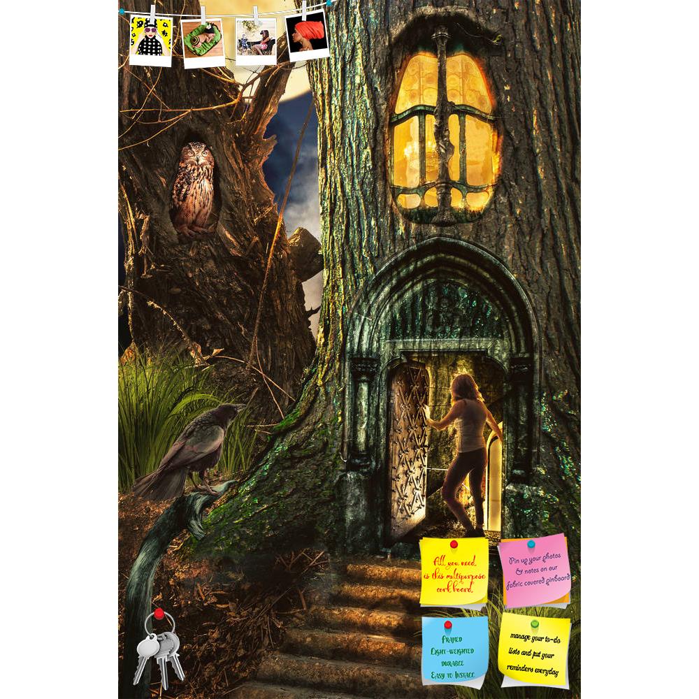 ArtzFolio Girl In Fairy Forest D2 Printed Bulletin Board Notice Pin Board Soft Board | Frameless-Bulletin Boards Frameless-AZSAO43733498BLB_FL_L-Image Code 5005150 Vishnu Image Folio Pvt Ltd, IC 5005150, ArtzFolio, Bulletin Boards Frameless, Fantasy, Digital Art, girl, in, fairy, forest, d2, printed, bulletin, board, notice, pin, soft, frameless, found, secret, entrance, dungeon, tree, window, light, standing, door, gate, cave, researcher, search, discovery, curiosity, inquisitiveness, raven, owl, bird, sym