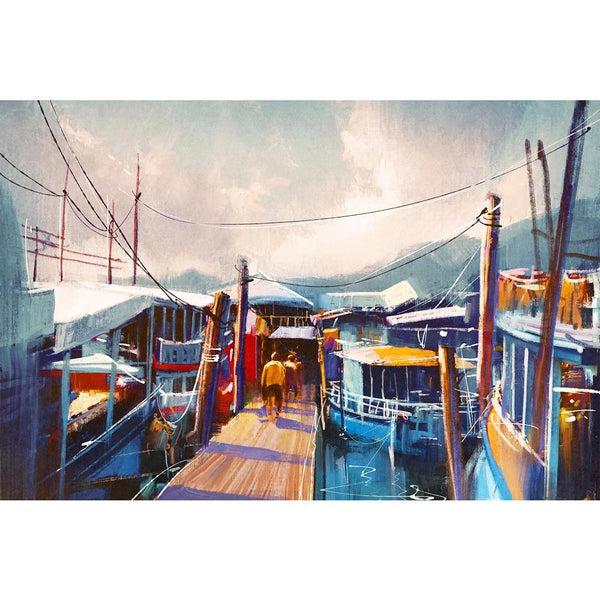 Fishing Boats In Harbor Unframed Paper Poster-Paper Posters Unframed-POS_UN-IC 5005158 IC 5005158, Abstract Expressionism, Abstracts, Art and Paintings, Automobiles, Boats, Culture, Ethnic, Illustrations, Landscapes, Nature, Nautical, Paintings, Rural, Scenic, Semi Abstract, Signs, Signs and Symbols, Traditional, Transportation, Travel, Tribal, Vehicles, Watercolour, World Culture, fishing, in, harbor, unframed, paper, wall, poster, art, abstract, acrylic, artistic, artwork, background, beautiful, boat, bri