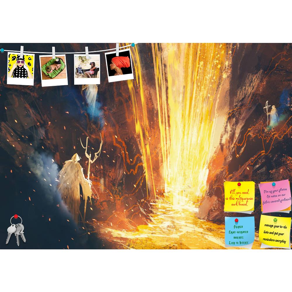 ArtzFolio Three Wizards Casting A Spell In Lava Cave Printed Bulletin Board Notice Pin Board Soft Board | Frameless-Bulletin Boards Frameless-AZSAO43777027BLB_FL_L-Image Code 5005159 Vishnu Image Folio Pvt Ltd, IC 5005159, ArtzFolio, Bulletin Boards Frameless, Abstract, Fantasy, Fine Art Reprint, three, wizards, casting, a, spell, in, lava, cave, printed, bulletin, board, notice, pin, soft, frameless, painting, acrylic, art, artistic, background, beautiful, canvas, color, concept, cover, design, oil, paper,