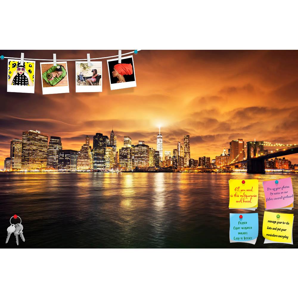 ArtzFolio Manhattan At Sunset, New York City, USA D1 Printed Bulletin Board Notice Pin Board Soft Board | Frameless-Bulletin Boards Frameless-AZSAO43792259BLB_FL_L-Image Code 5005161 Vishnu Image Folio Pvt Ltd, IC 5005161, ArtzFolio, Bulletin Boards Frameless, Places, Photography, manhattan, at, sunset, new, york, city, usa, d1, printed, bulletin, board, notice, pin, soft, frameless, view, from, brooklyn, night, building, nyc, cloud, lights, urban, blue, america, ny, evening, downtown, scenic, tourism, metr