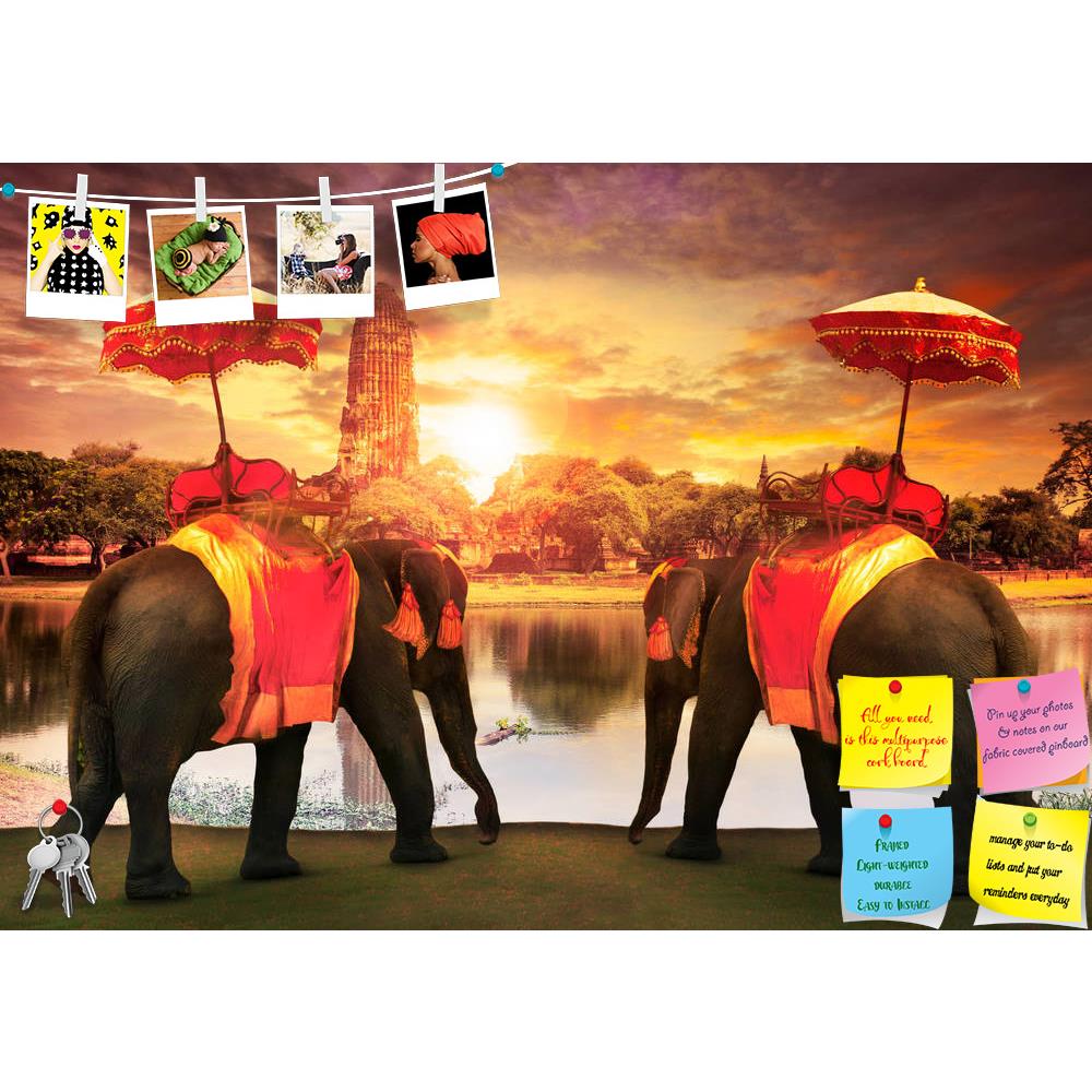 ArtzFolio Thai Tradition Elephants In Old Pagoda In Ayuthaya Printed Bulletin Board Notice Pin Board Soft Board | Frameless-Bulletin Boards Frameless-AZSAO44147667BLB_FL_L-Image Code 5005179 Vishnu Image Folio Pvt Ltd, IC 5005179, ArtzFolio, Bulletin Boards Frameless, Animals, Traditional, Photography, thai, tradition, elephants, in, old, pagoda, ayuthaya, printed, bulletin, board, notice, pin, soft, frameless, elephant, dressing, kingdom, accessories, standing, front, world, heritage, site, use, tourism, m