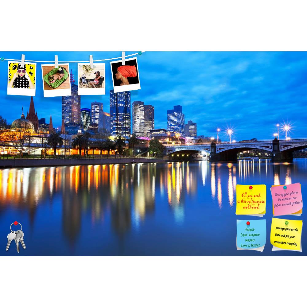 ArtzFolio Melbourne Skyline Across Yarra River, Australia Printed Bulletin Board Notice Pin Board Soft Board | Frameless-Bulletin Boards Frameless-AZSAO44155161BLB_FL_L-Image Code 5005181 Vishnu Image Folio Pvt Ltd, IC 5005181, ArtzFolio, Bulletin Boards Frameless, Places, Photography, melbourne, skyline, across, yarra, river, australia, printed, bulletin, board, notice, pin, soft, frameless, the, flinders, street, station, princes, bridge, from, night, victoria, waterfront, southbank, promenade, dusk, ligh