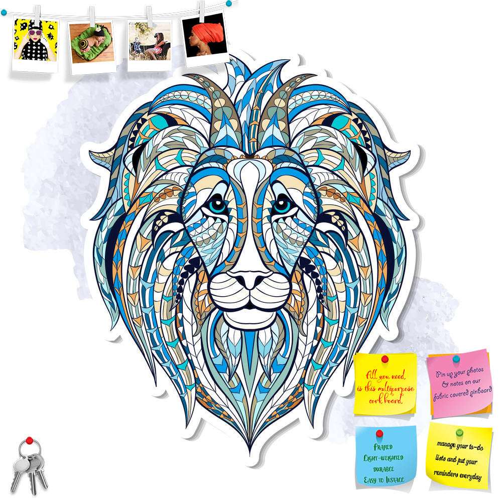 ArtzFolio Head of Lion Printed Bulletin Board Notice Pin Board Soft Board | Frameless-Bulletin Boards Frameless-AZSAO44178961BLB_FL_L-Image Code 5005183 Vishnu Image Folio Pvt Ltd, IC 5005183, ArtzFolio, Bulletin Boards Frameless, Animals, Kids, Digital Art, head, of, lion, printed, bulletin, board, notice, pin, soft, frameless, patterned, grunge, background, african, indian, totem, tattoo, design, may, be, used, t-shirt, bag, postcard, poster, so, isolated, decoration, mammal, white, power, sign, vector, s