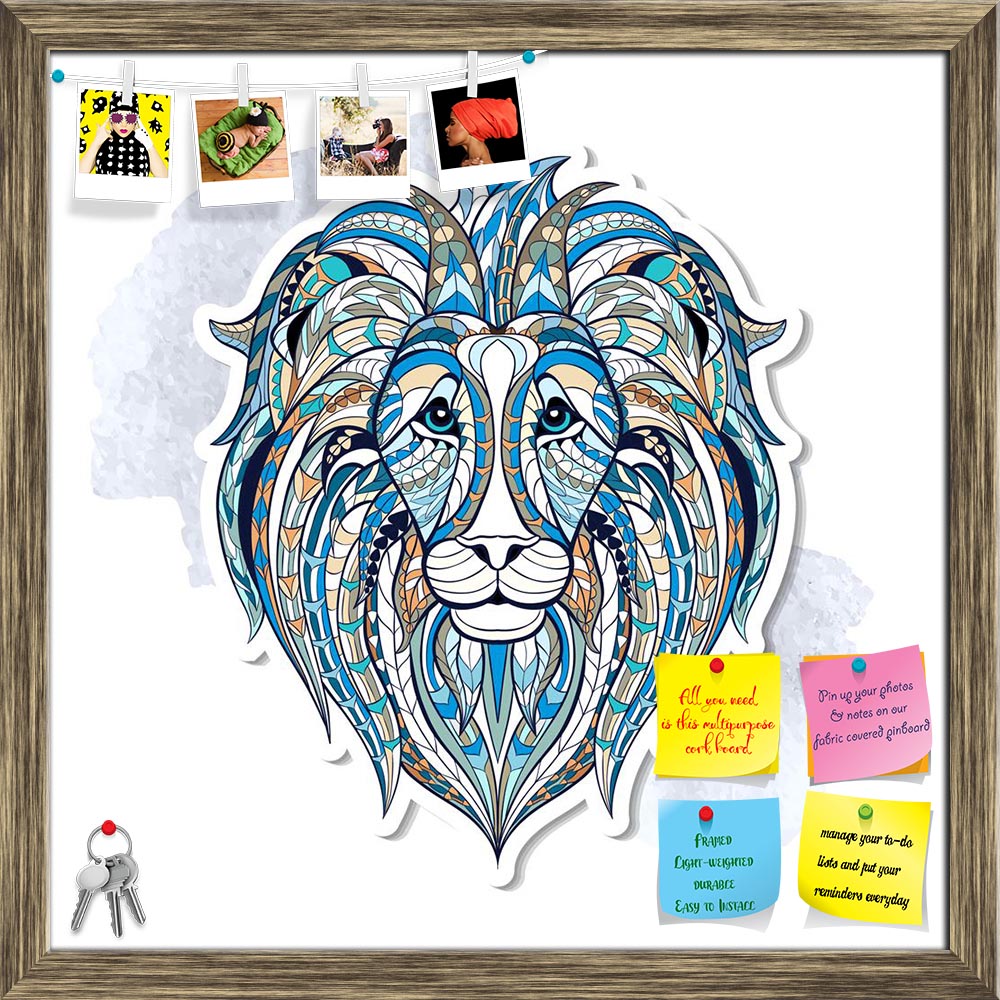 ArtzFolio Head of Lion Printed Bulletin Board Notice Pin Board Soft Board | Framed-Bulletin Boards Framed-AZSAO44178961BLB_FR_L-Image Code 5005183 Vishnu Image Folio Pvt Ltd, IC 5005183, ArtzFolio, Bulletin Boards Framed, Animals, Kids, Digital Art, head, of, lion, printed, bulletin, board, notice, pin, soft, framed, patterned, grunge, background, african, indian, totem, tattoo, design, may, be, used, t-shirt, bag, postcard, poster, so, isolated, decoration, mammal, white, power, sign, vector, symbol, crown