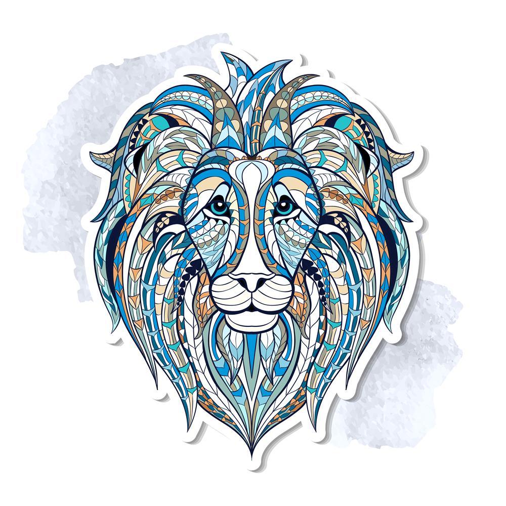 Pitaara Box Head of Lion Peel & Stick Vinyl Wall Sticker-Laminated Wall Stickers-PBART44178961LAM_UN_L-Image Code 5005183 Vishnu Image Folio Pvt Ltd, IC 5005183, Pitaara Box, Laminated Wall Stickers, Animals, Kids, Digital Art, head, of, lion, peel, stick, vinyl, wall, sticker, patterned, grunge, background, african, indian, totem, tattoo, design, may, be, used, t-shirt, bag, postcard, poster, so, isolated, decoration, mammal, white, power, sign, vector, symbol, crown, graphic, africa, ethnic, zodiac, illus