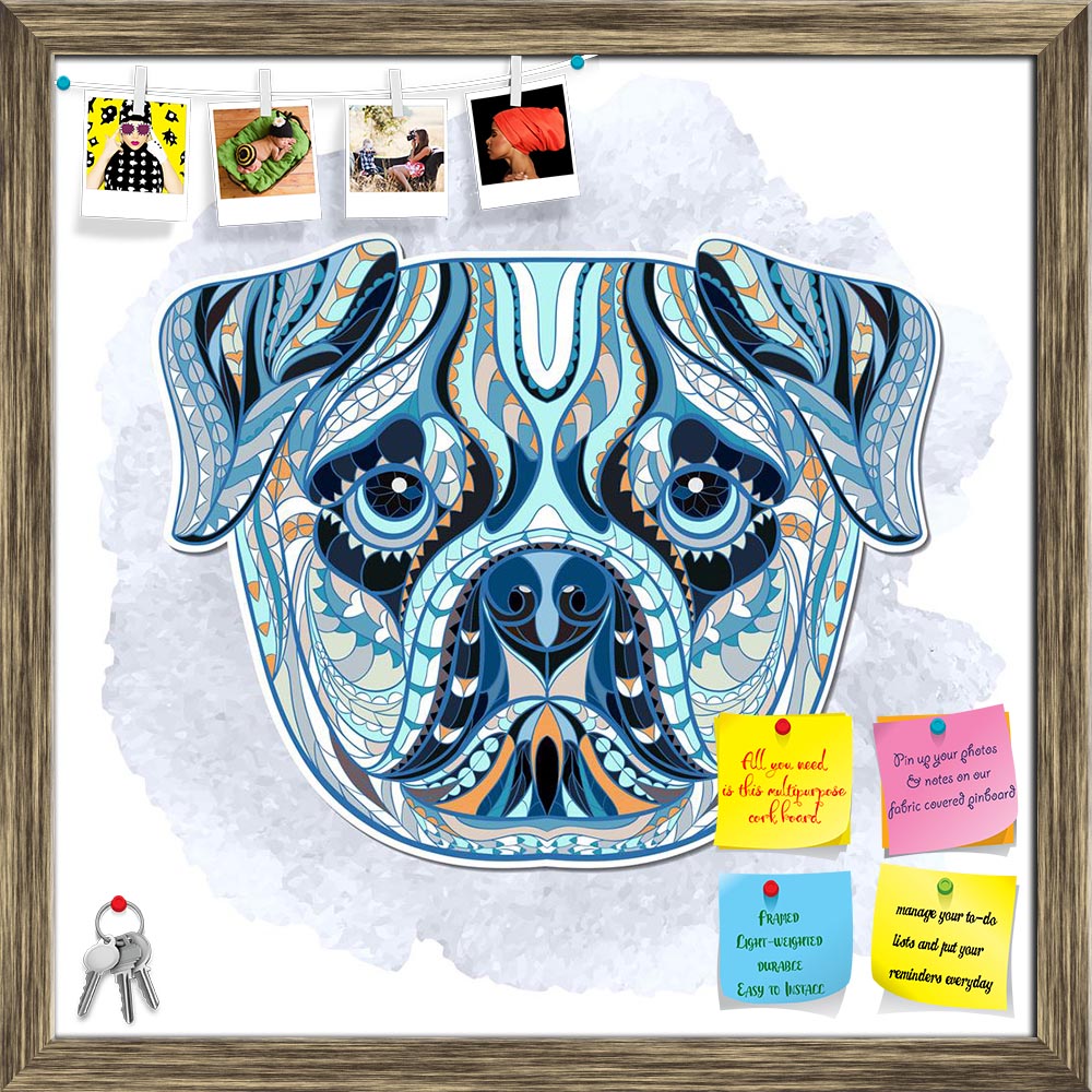 ArtzFolio Head of Pug Dog Printed Bulletin Board Notice Pin Board Soft Board | Framed-Bulletin Boards Framed-AZSAO44179256BLB_FR_L-Image Code 5005186 Vishnu Image Folio Pvt Ltd, IC 5005186, ArtzFolio, Bulletin Boards Framed, Animals, Kids, Digital Art, head, of, pug, dog, printed, bulletin, board, notice, pin, soft, framed, ethnic, patterned, pug-dog, watercolor, background/, african, indian, totem, tattoo, design, isolated, decoration, tribal, ornament, vector, symbol, graphic, drawing, abstract, illustrat