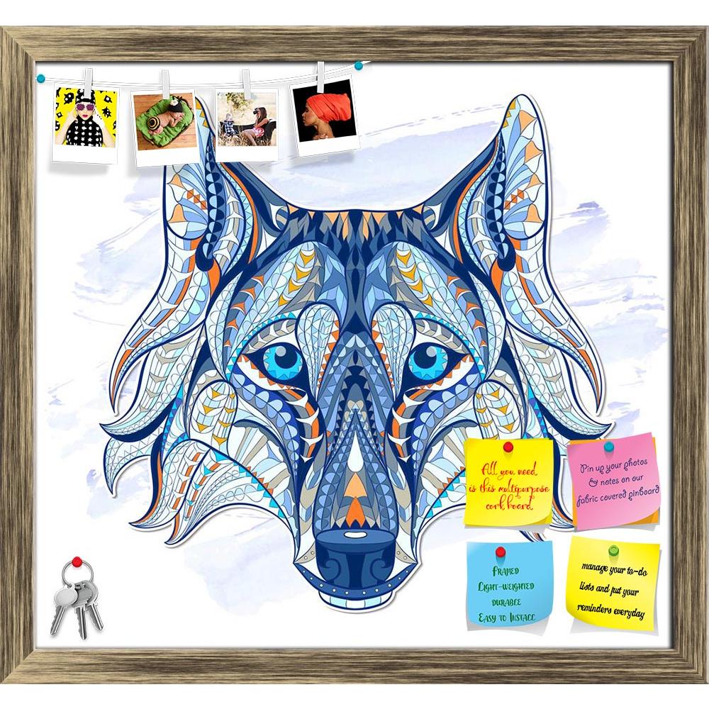 ArtzFolio Head Of The Wolf Printed Bulletin Board Notice Pin Board Soft Board | Framed-Bulletin Boards Framed-AZSAO44184512BLB_FR_L-Image Code 5005188 Vishnu Image Folio Pvt Ltd, IC 5005188, ArtzFolio, Bulletin Boards Framed, Animals, Kids, Digital Art, head, of, the, wolf, printed, bulletin, board, notice, pin, soft, framed, patterned, grunge, background, african, indian, totem, tattoo, design, may, be, used, t-shirt, bag, postcard, poster, so, vector, dog, husky, wild, drawing, illustration, face, fur, is