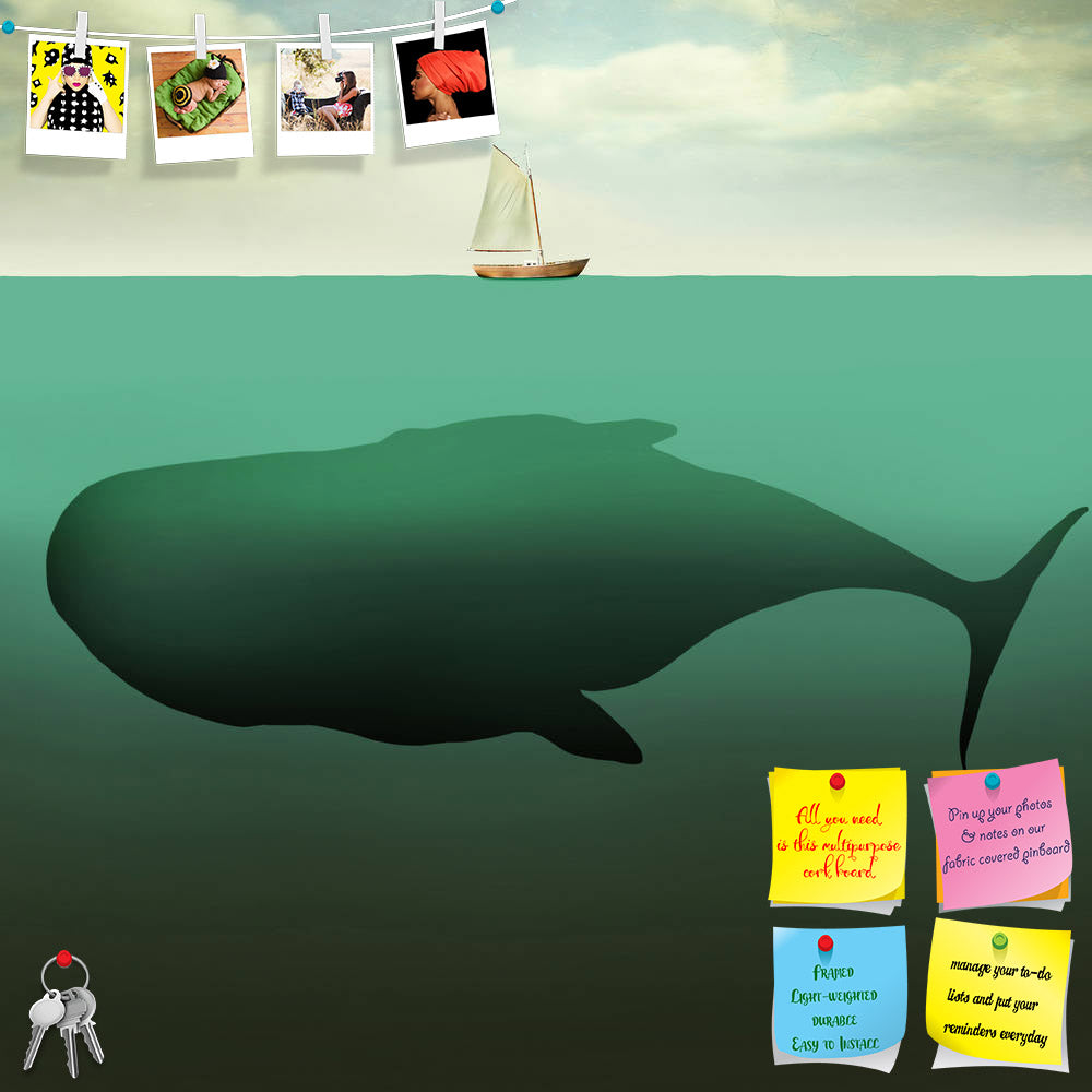 ArtzFolio Sailboat In The Middle Of The Ocean Printed Bulletin Board Notice Pin Board Soft Board | Frameless-Bulletin Boards Frameless-AZSAO44235791BLB_FL_L-Image Code 5005200 Vishnu Image Folio Pvt Ltd, IC 5005200, ArtzFolio, Bulletin Boards Frameless, Conceptual, Kids, Digital Art, sailboat, in, the, middle, of, ocean, printed, bulletin, board, notice, pin, soft, frameless, surreal, illustration, little, sea, depth, giant, whale, beneath, boat, sailing, isolated, small, deep, artwork, surrealism, surreali