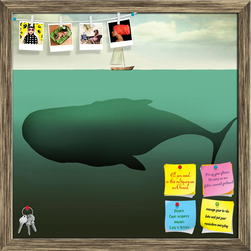 ArtzFolio Sailboat In The Middle Of The Ocean Printed Bulletin Board Notice Pin Board Soft Board | Framed-Bulletin Boards Framed-AZSAO44235791BLB_FR_L-Image Code 5005200 Vishnu Image Folio Pvt Ltd, IC 5005200, ArtzFolio, Bulletin Boards Framed, Conceptual, Kids, Digital Art, sailboat, in, the, middle, of, ocean, printed, bulletin, board, notice, pin, soft, framed, surreal, illustration, little, sea, depth, giant, whale, beneath, boat, sailing, isolated, small, deep, artwork, surrealism, surrealist, concept,