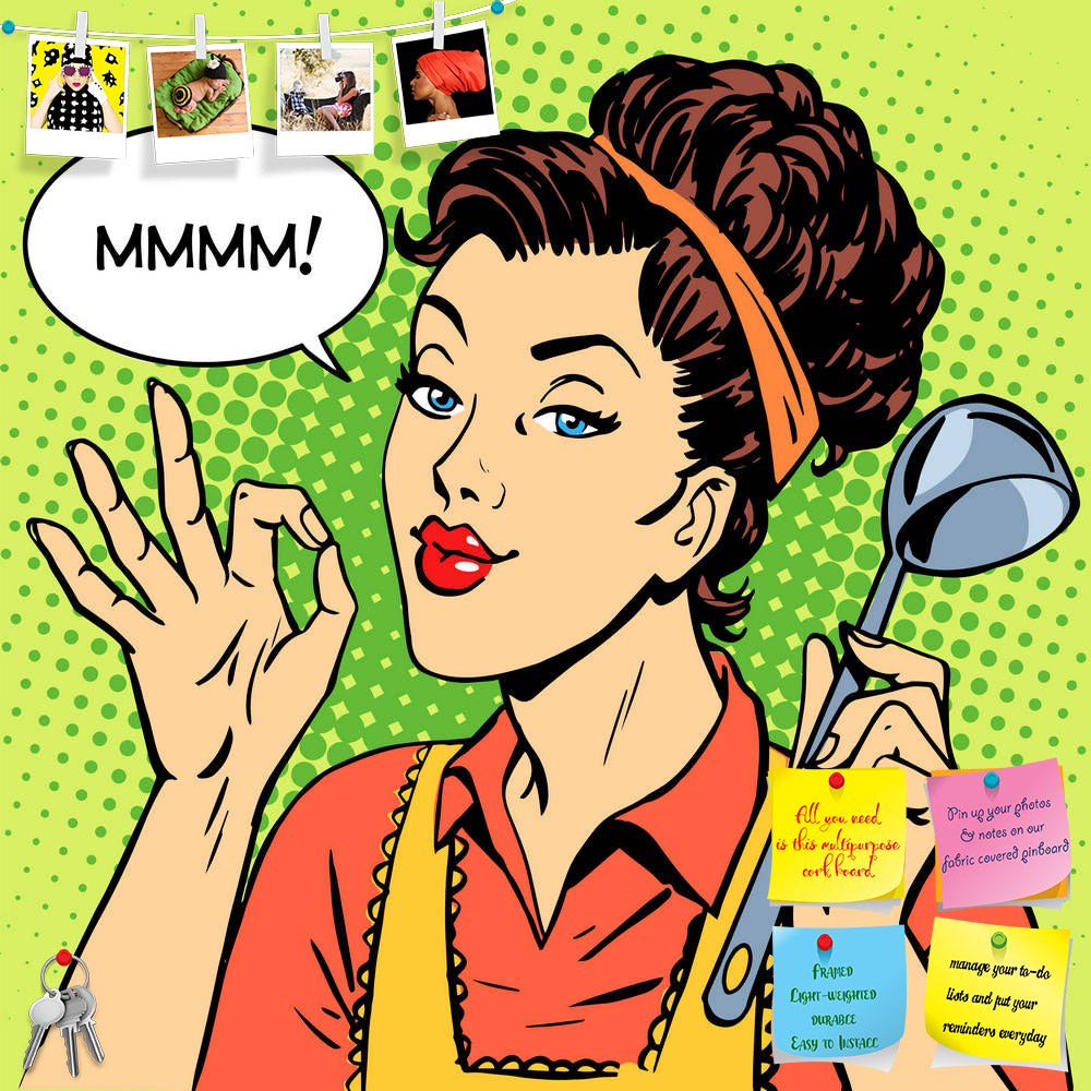 ArtzFolio Tasty Dish Cooking Pop Art Printed Bulletin Board Notice Pin Board Soft Board | Frameless-Bulletin Boards Frameless-AZSAO44238329BLB_FL_L-Image Code 5005201 Vishnu Image Folio Pvt Ltd, IC 5005201, ArtzFolio, Bulletin Boards Frameless, Pop Art, Quotes, Digital Art, tasty, dish, cooking, pop, art, printed, bulletin, board, notice, pin, soft, frameless, kitchen, taste, flavor, emotion, restaurant, food, adult, beauty, cartoon, comic, book, dot, emotions, eyes, face, frame, girlfriend, halftone, hip, 